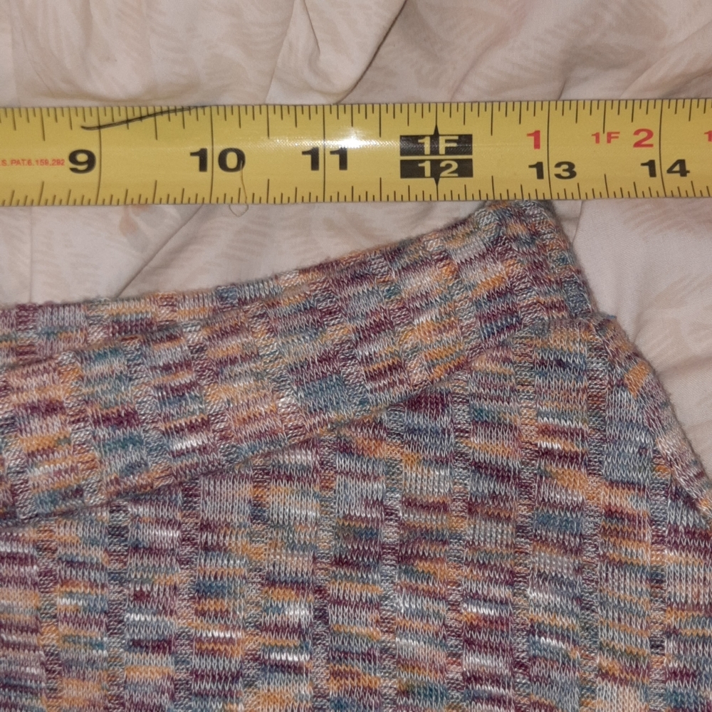 ANTHRO Parque Knit Maxi Skirt Asymmetric Swing Sz M Vanessa Virginia - Picture 4 of 10